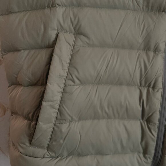 Lands End Men Down Puffer Vest XL Olive Green Outdoor Classic Insulated Gorpcore - Picture 6 of 15